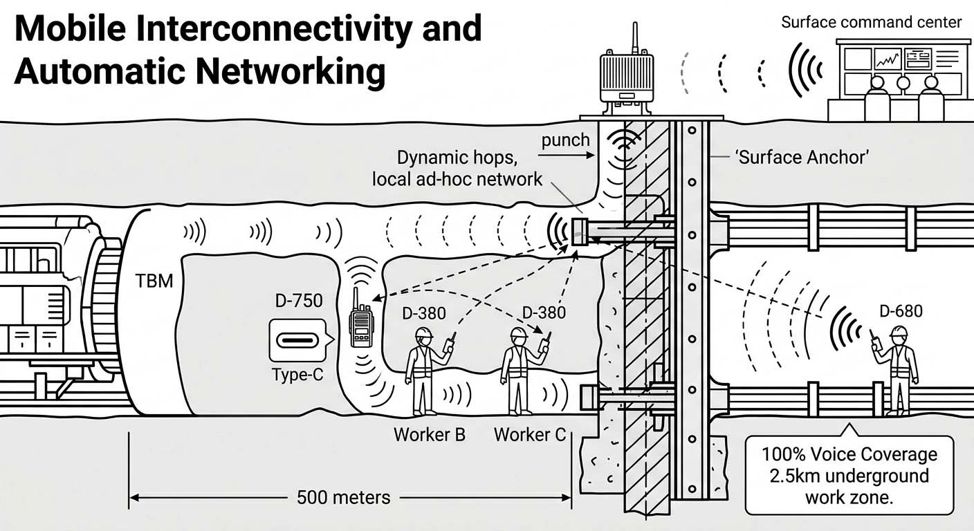 Underground wireless communication